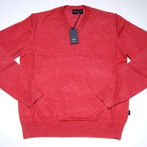 New Hugo Boss Sweater V neck Wool Sweater